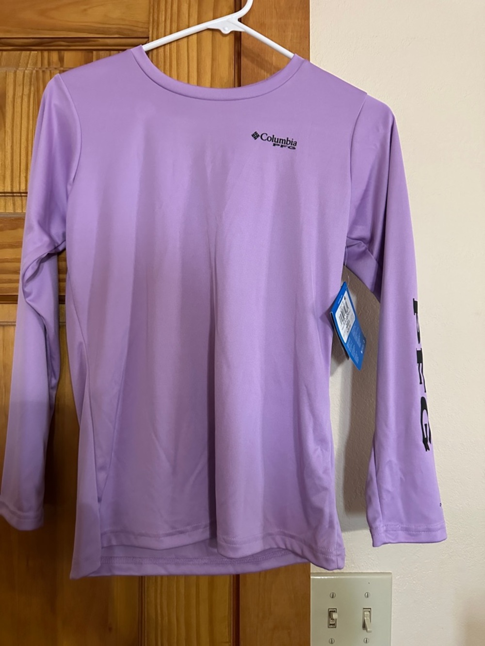 Columbia Lavender Long Sleeve Performance Tee Omni Wick